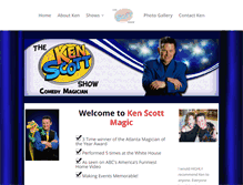 Tablet Screenshot of kenscottmagic.com